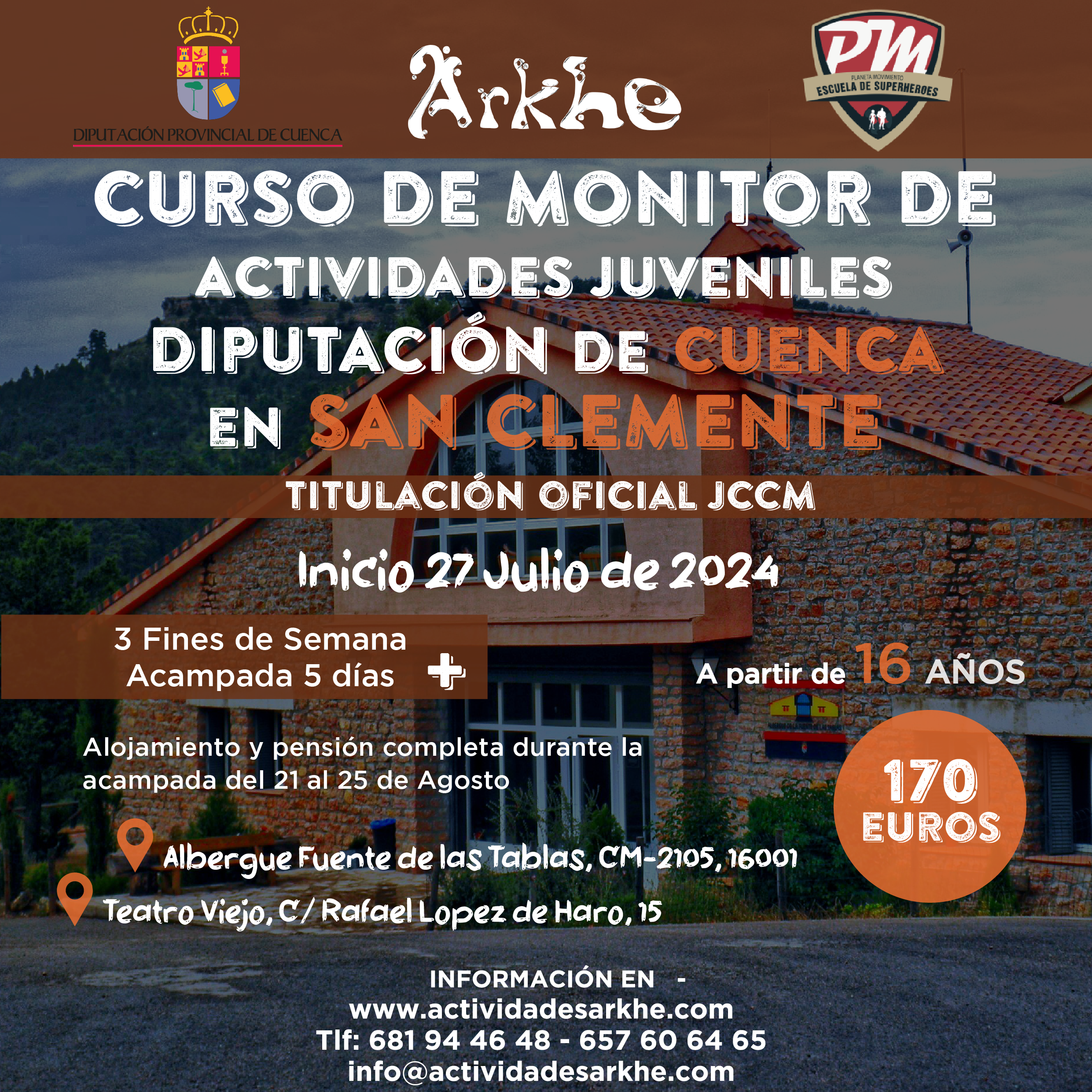 Curso Monitor Diputación Cuenca Verano en San Clemente