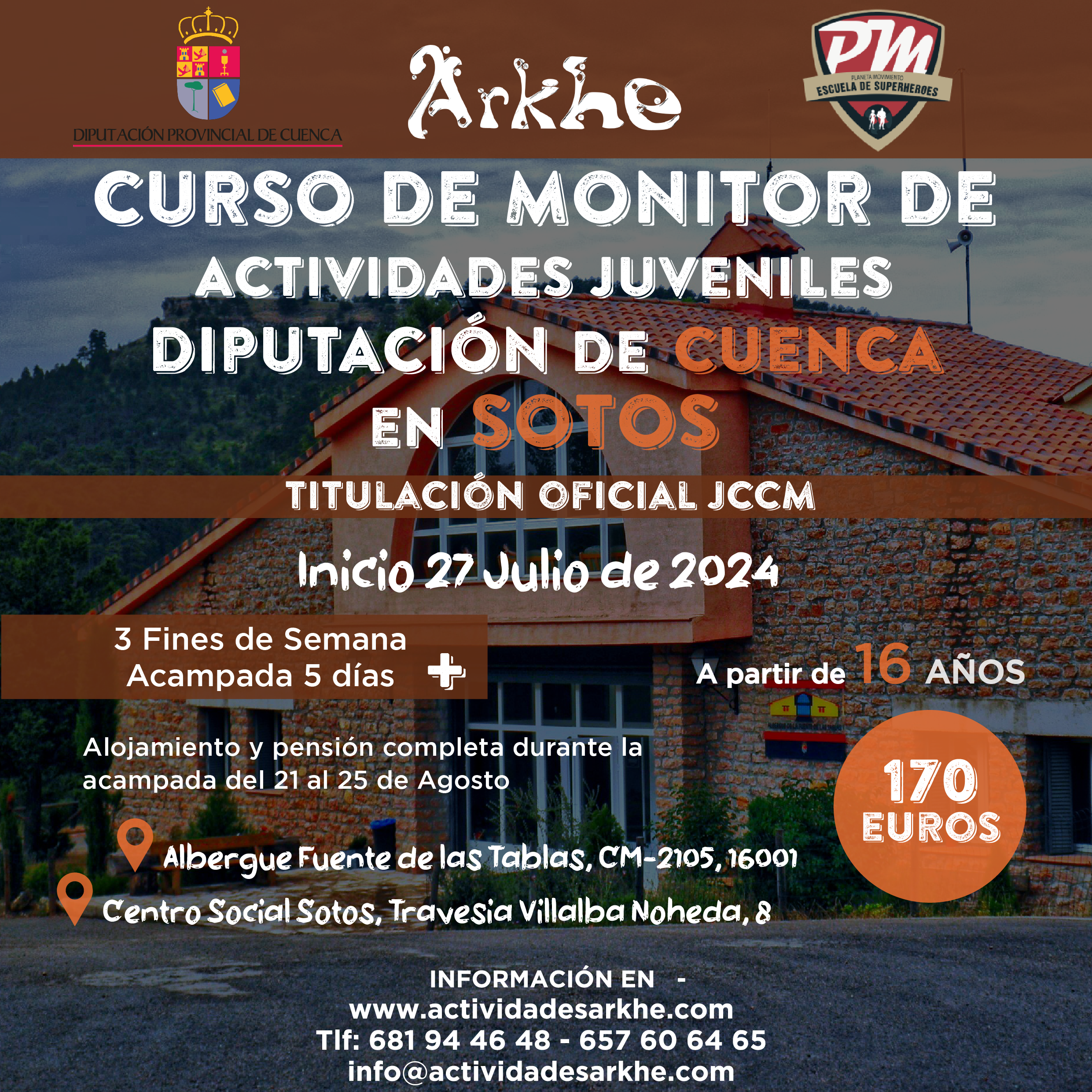Curso Monitor Diputación Cuenca Verano en Sotos