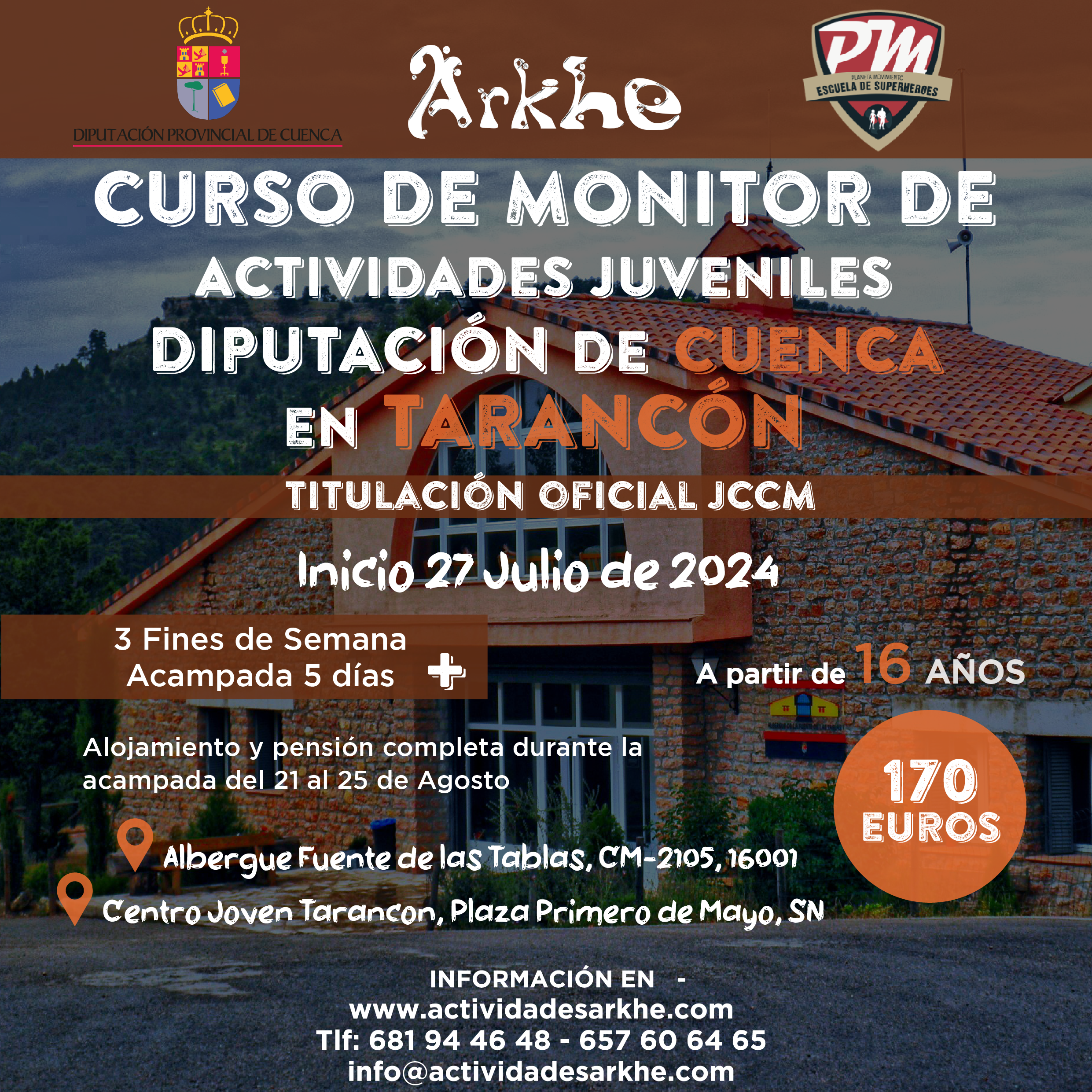 Curso Monitor Diputación Cuenca Verano en Tarancón